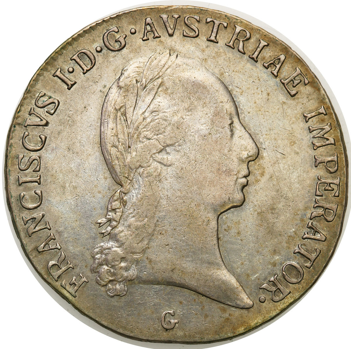 Austria, Franciszek II (1792-1835). 1/2 talara = gulden 1824 G, Nagybanya